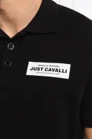 polo marškinėliai | Regular Fit Just Cavalli juoda