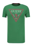 tėjiniai marškinėliai logo original | slim fit GUESS žalia