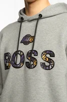 Džemperis Bounce2_2 BOSS x NBA | Classic fit BOSS ORANGE pilka