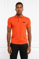 polo marškinėliai Paul Batch | Slim Fit | pique BOSS GREEN oranžinė