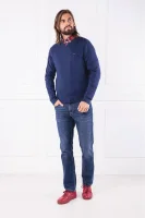 megztinis pima | regular fit | su kašmyru Tommy Hilfiger tamsiai mėlyna
