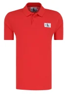 polo marškinėliai monogram logo | regular fit | pique CALVIN KLEIN JEANS raudona