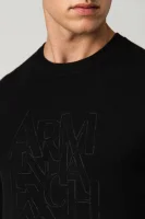 megztinis | regular fit | su vilnos priemaiša Armani Exchange juoda