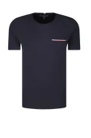 Marškinėliai RWB POCKET FLEX TEE | Regular Fit Tommy Hilfiger tamsiai mėlyna