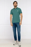 polo marškinėliai Passenger | Slim Fit | pique BOSS ORANGE žalia