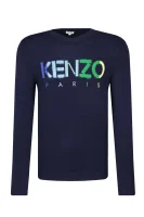wełniany megztinis | regular fit Kenzo tamsiai mėlyna