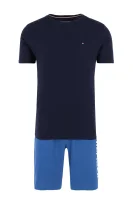 pižama logo | regular fit Tommy Hilfiger tamsiai mėlyna