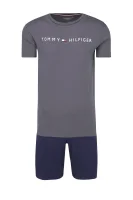 pižama ss short set logo | regular fit Tommy Hilfiger pilka