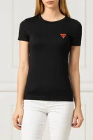 marškinėliai pop | slim fit GUESS juoda
