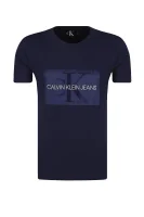 tėjiniai marškinėliai shiny monogram box | regular fit CALVIN KLEIN JEANS tamsiai mėlyna