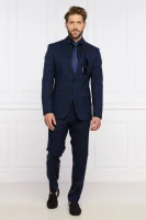 Vilnonis kostiumas Huge6/Genius5 | Slim Fit BOSS BLACK tamsiai mėlyna