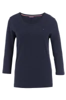 džemperis jeana scoop nk top marškinėliai 3 | regular fit Tommy Hilfiger tamsiai mėlyna