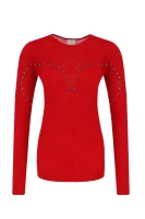 megztinis beloperone | slim fit Pinko raudona