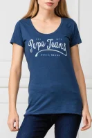 marškinėliai margaux | regular fit Pepe Jeans London tamsiai mėlyna