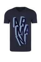 tėjiniai marškinėliai | slim fit Armani Exchange tamsiai mėlyna