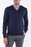 vilnonis megztinis merino | regular fit Hackett London tamsiai mėlyna