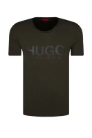 tėjiniai marškinėliai dolive | regular fit HUGO chaki