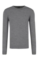 wełniany megztinis | regular fit GUESS pilka