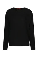 vilnonis megztinis cesena | loose fit MAX&Co. juoda