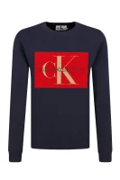 džemperis monogram box | regular fit CALVIN KLEIN JEANS tamsiai mėlyna