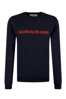 džemperis institutional | regular fit CALVIN KLEIN JEANS tamsiai mėlyna