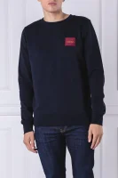 džemperis logo chest badge | regular fit Calvin Klein tamsiai mėlyna