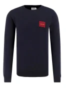 džemperis logo chest badge | regular fit Calvin Klein tamsiai mėlyna
