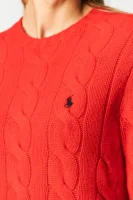 vilnonis megztinis | regular fit | su kašmyru POLO RALPH LAUREN raudona