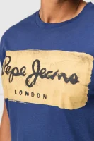 tėjiniai marškinėliai charing | slim fit Pepe Jeans London mėlyna