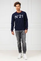 vilnonis megztinis | regular fit N21 tamsiai mėlyna