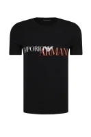 tėjiniai marškinėliai | regular fit Emporio Armani juoda