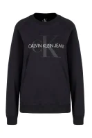 džemperis satin monogram | relaxed fit CALVIN KLEIN JEANS juoda
