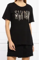 Marškinėliai | Regular Fit Silvian Heach juoda