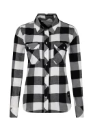 marškiniai flannel check | regular fit CALVIN KLEIN JEANS juoda