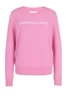 džemperis institutional logo s | regular fit CALVIN KLEIN JEANS rožinė
