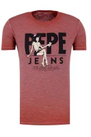 tėjiniai marškinėliai george | slim fit Pepe Jeans London raudona
