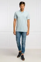 polo marškinėliai Prime | Slim Fit | pique BOSS ORANGE žydra