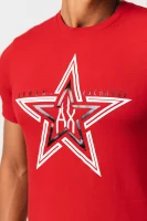 tėjiniai marškinėliai | regular fit Armani Exchange raudona