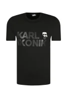 tėjiniai marškinėliai | regular fit Karl Lagerfeld juoda