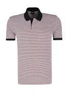 polo marškinėliai polston 14 | pima cotton | slim fit BOSS BLACK bordinė