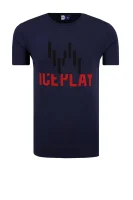 tėjiniai marškinėliai | slim fit Ice Play tamsiai mėlyna