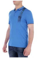 polo marškinėliai pl-tech | slim fit BOSS GREEN mėlyna