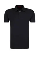 polo marškinėliai drustan | regular fit HUGO juoda