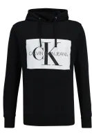 džemperis | regular fit CALVIN KLEIN JEANS juoda