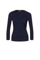 džemperis Armani Collezioni tamsiai mėlyna