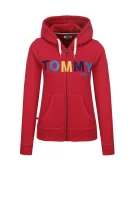 džemperis | regular fit Tommy Jeans raudona