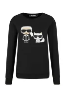 džemperis ikonik karl & choupette | regular fit Karl Lagerfeld juoda