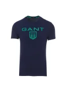 tėjiniai marškinėliai gant shield Gant tamsiai mėlyna