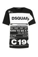 tėjiniai marškinėliai smoke | loose fit Dsquared2 juoda