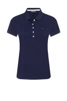 polo marškinėliai new chiara | slim fit Tommy Hilfiger tamsiai mėlyna